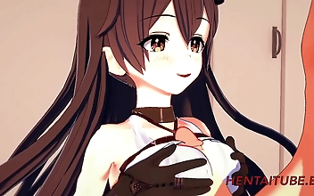 Japanese Hentai Porn: Amber's Sensual Handjob, Blowjob, and Boobjob Orgy - Cum in Her Mouth and Pussy!