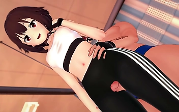 JAV Megumin: Cumming Hard After Her Exercises in the Infirmary Naughty Nurse Edition